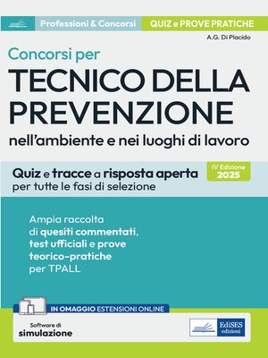 cover image of Concorsi per Tecnici della prevenzione nell'ambiente e nei luoghi di lavoro